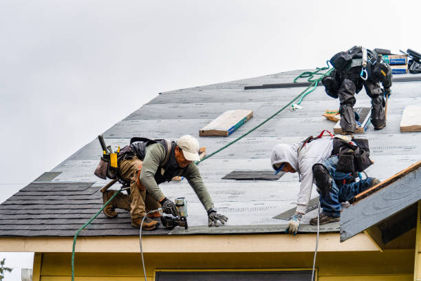 Professional Flat Roof Repair technician working in Nottingham, NH